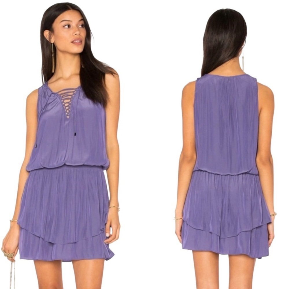 Ramy Brook Erika Pleated Mini Dress